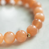 オレンジムーンストーンブレスレット/Orange Moonstone Bracelet