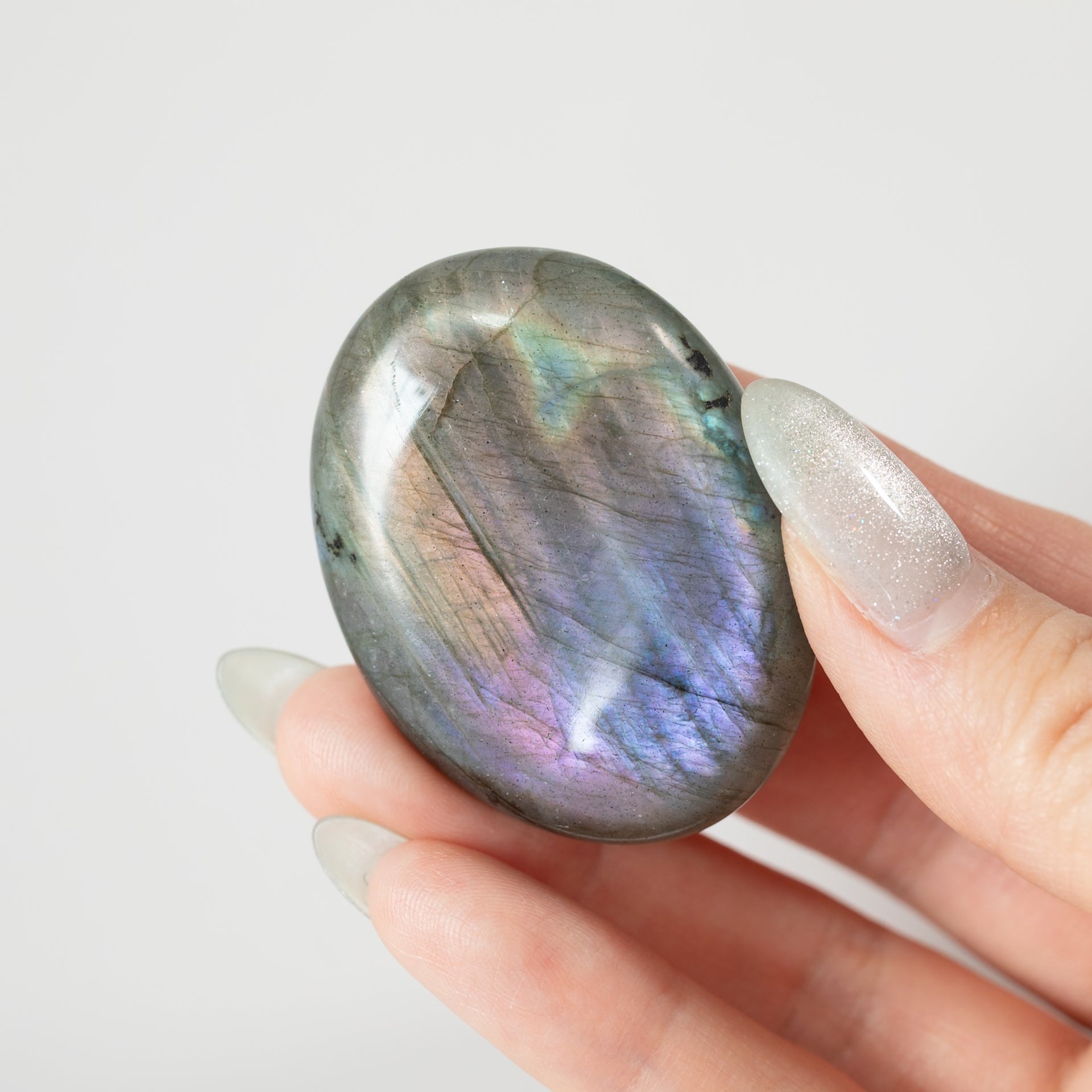 パープルラブラドライトパームストーン/Purple Labradorite Palm Stone 